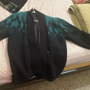 Green and black jacket